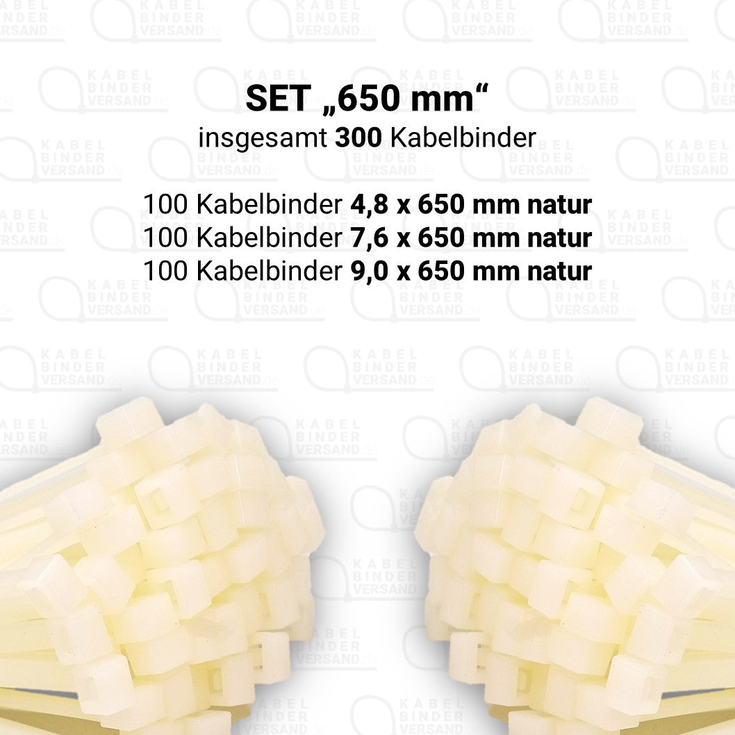 Grafik zum Kabelbinder-Set "650 mm"